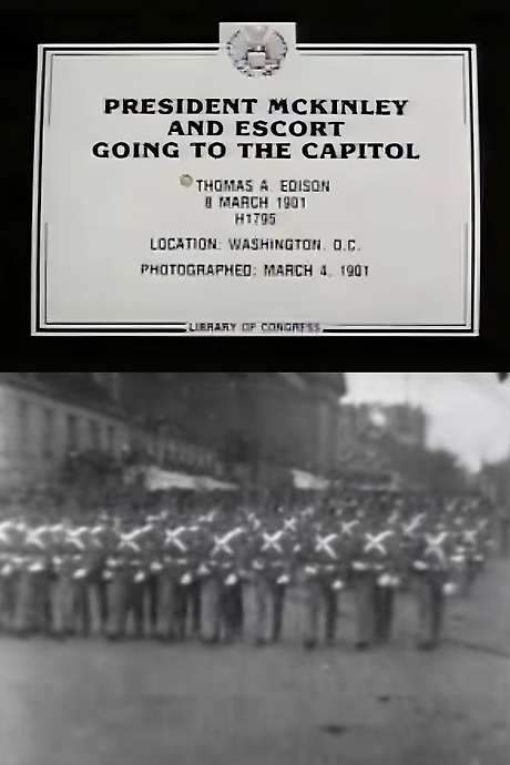 President McKinley and Escort Going to the Capitol